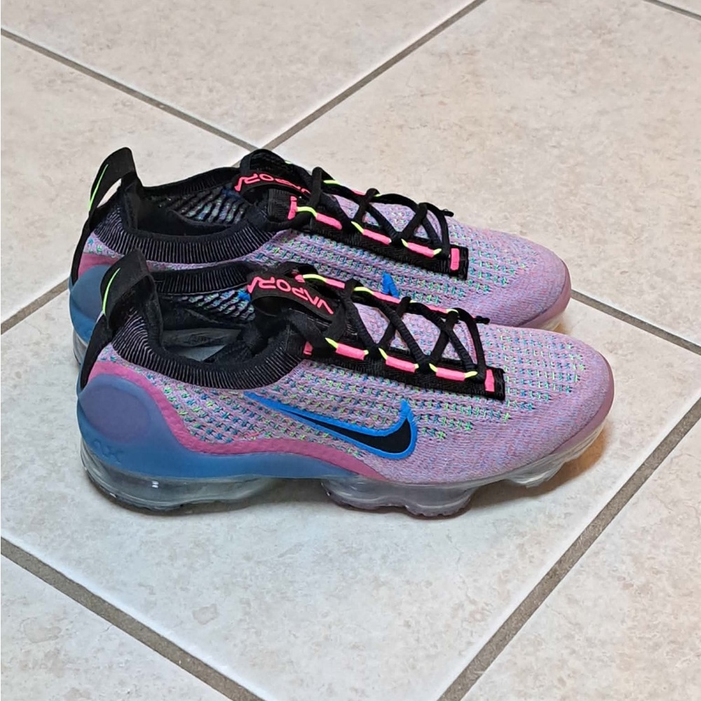 Nike Air Vapor Max 2021 Flyknit Nature Pink Blast - Women's size 5.5 - Picture 4 of 10